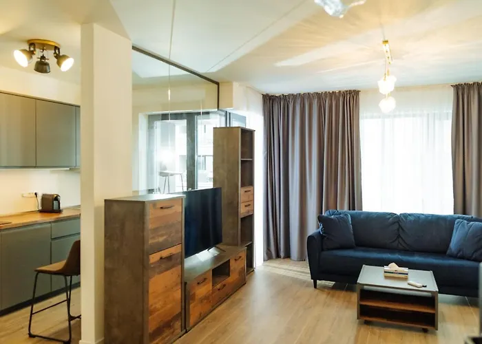 Cloudview - Aviatiei, Private Underground Parking Daire Bükreş